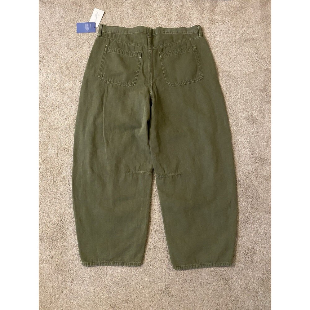 Universal Thread Women's High-Rise Baggy Utility Barrel Jeans Camo Green Size 16 - Picture 13 of 14